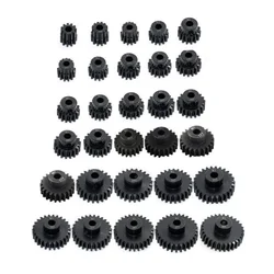 1/5PCS Metal Steel M1 Pinion Gear Sets 21T 22T 23T 24T 25T 5mm Shaft Motor Gears with Hex Key for 1/10 RC Brushless Brush Motor