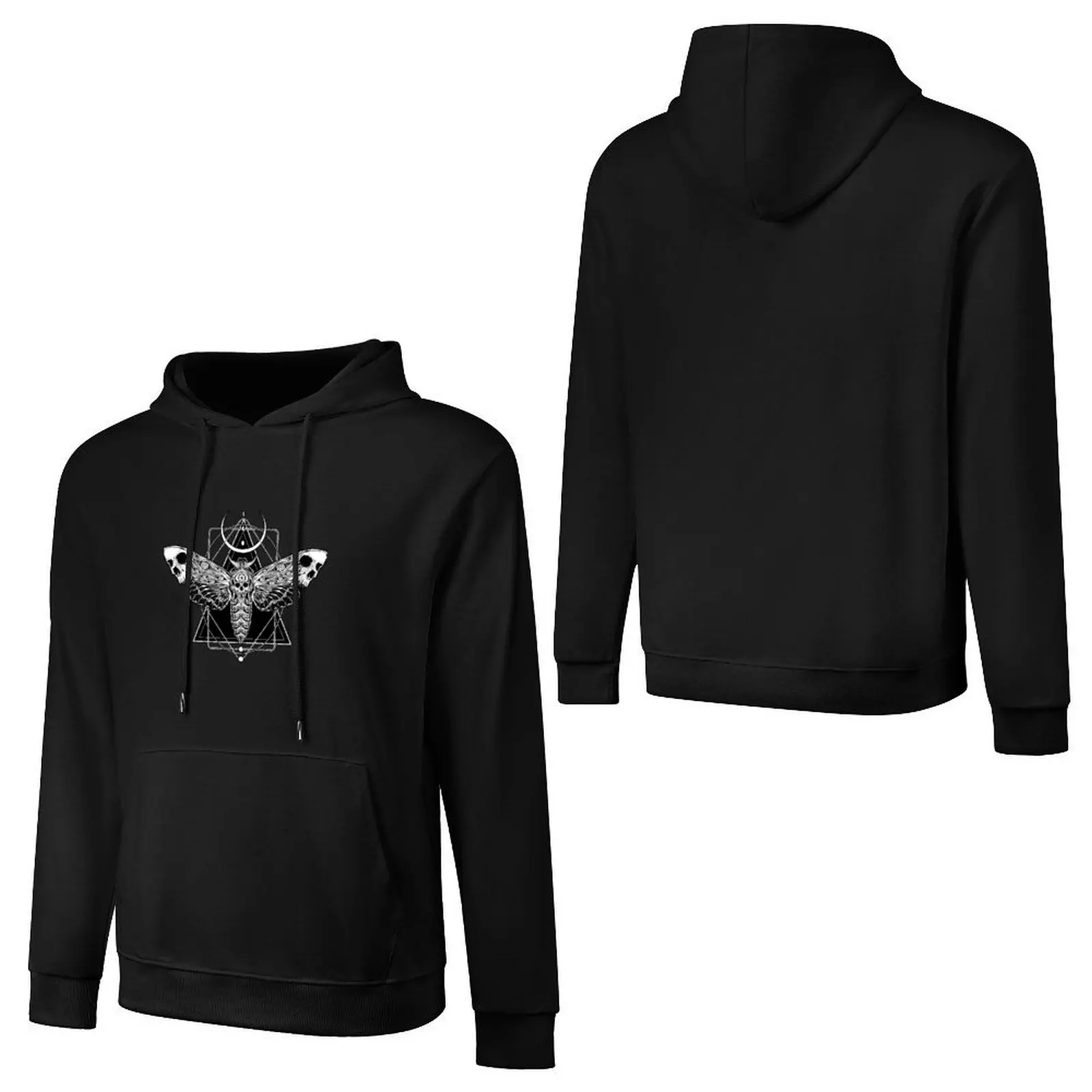 Surreal Death Moth Pullover Hoodie aesthetic clothing men's sweat-shirt korean autumn clothes hoodies and sweatshirts new