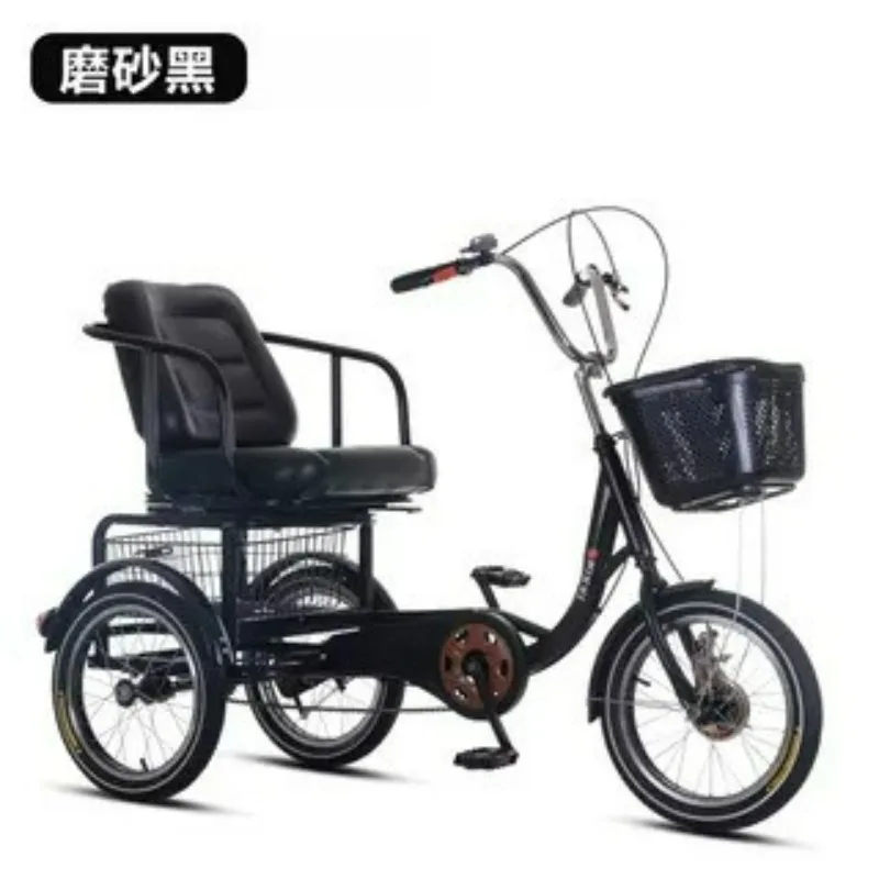 Stable Lightweight Elderly Tricycle - Adult Pedal Transport Bike for Seniors