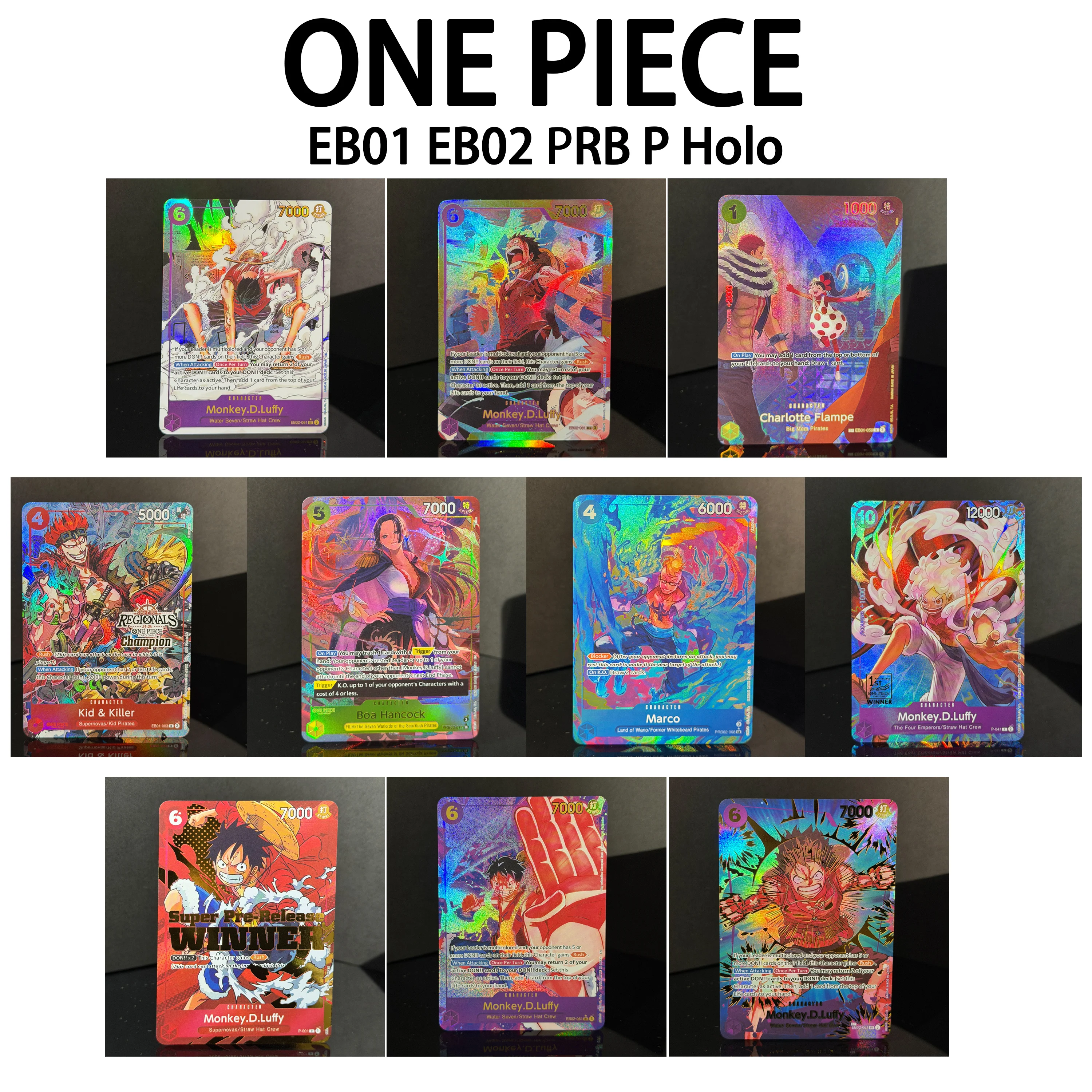 ONE PIECE EB02 EB01 PRB P Popular Characters Alternate Art / Limited Edition Kid Luffy Marco Manga High Playability Proxy Cards