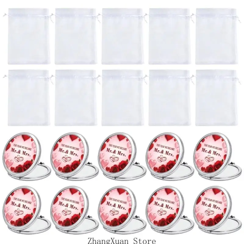 Schminktisch-Set für den Hochzeitstisch, 10 Glasstücke Taschenformat für Gäste, 3 x – Detail 2