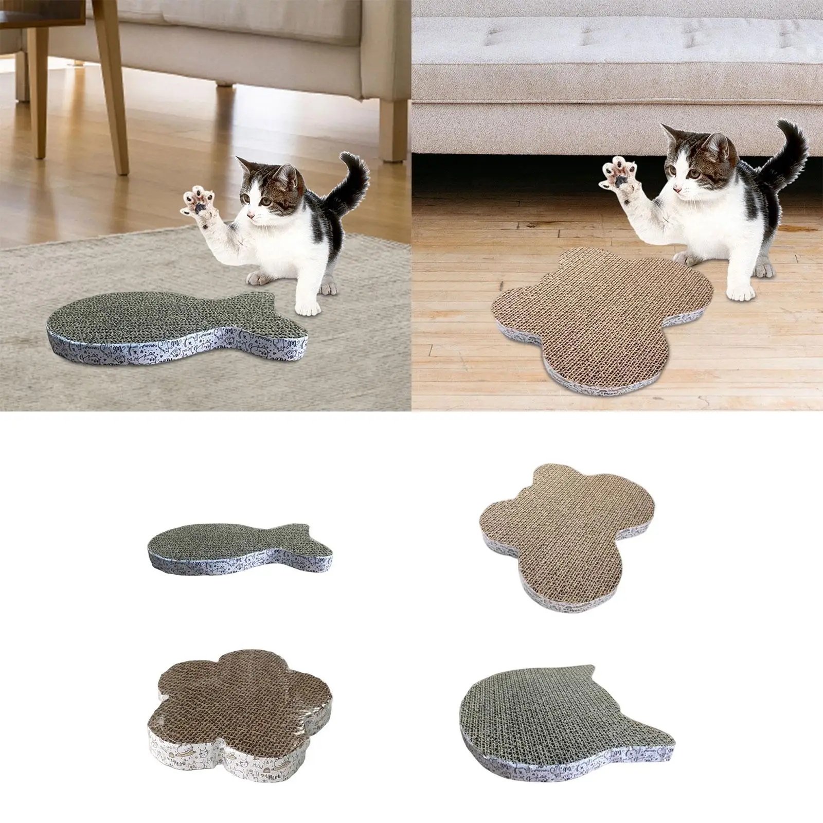 Cat Scratcher Cardboard Scratching Board Couch Sleeping Bed Lounger Cat Scratch Pad for Prevents Furniture Damage Claws Care