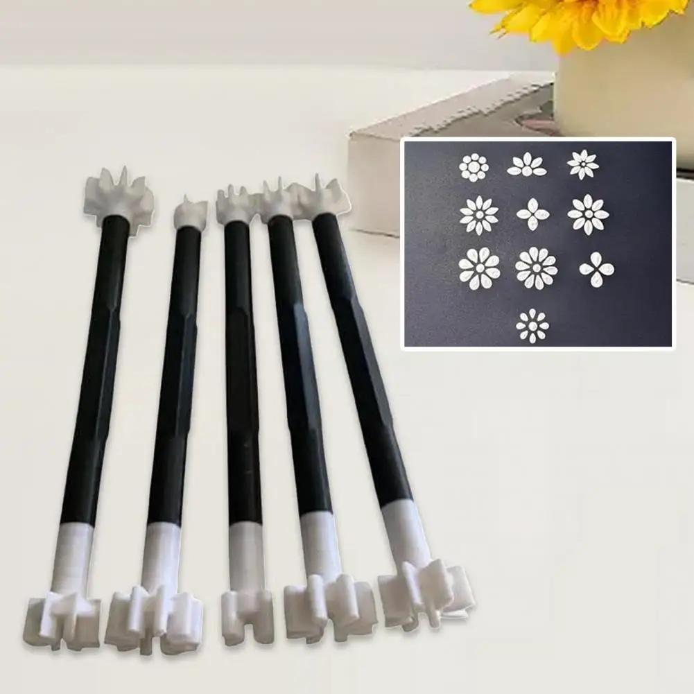 Set di strumenti per punteggiare per nail art Strumenti per timbratura per nail art Set di strumenti per punteggiare floreali floreali per timbratura di graffiti fai da te per principianti