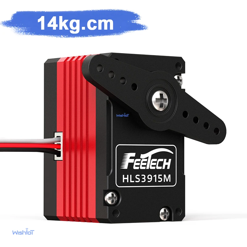 

HLS3915M-C001 12V Dual-Axis Serial Port Servo 14KG TTL All Metal Hollow Cup 360 Degree Magnetic Encoding Motor