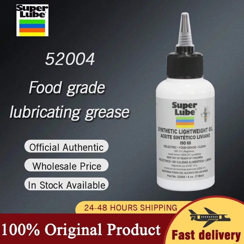 

Super Lube 52004 118ML Bottle Multi-Use Synthetic Lightweight Oil New Packaging for Vacuum Pump Oil Food Processing Equipment