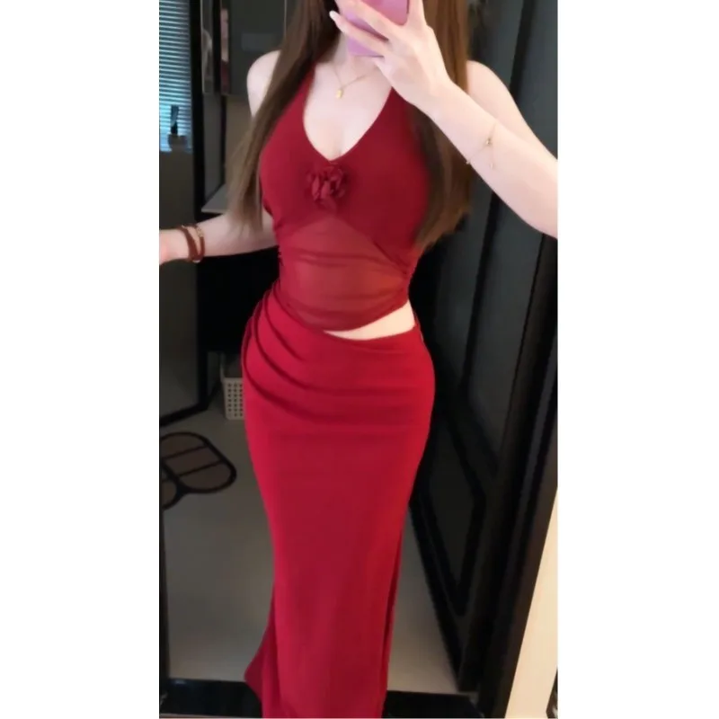 Sukienki Bez Rękawów Damskie Quinceanera Czarne Letnie Haftowane Ręcznie Marszczone Z Efektem Marszczenia Smocking Dopasowane Wyszczuplające Piknikowe Biurowe