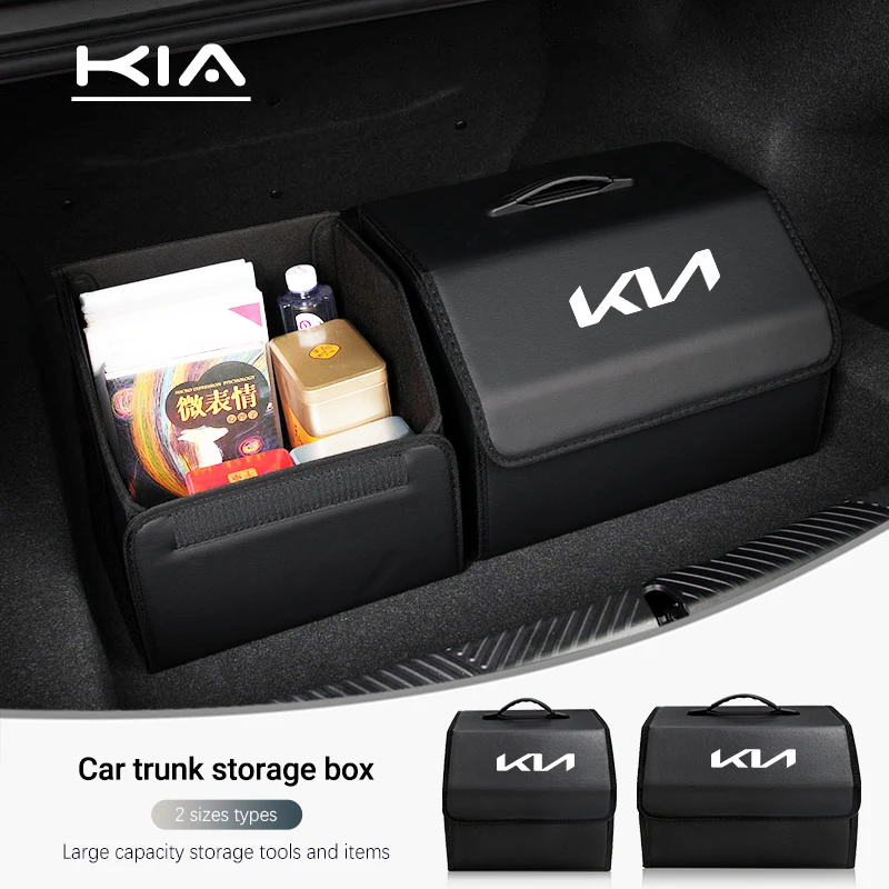 Tapis Coffre Voiture KIA Sportage 2022-2024 - Doublure Cuir Noire Imperméable Antidérapante