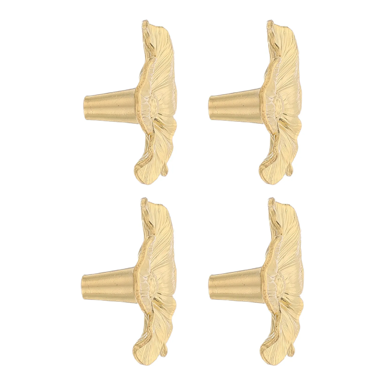4 Pcs Cabinet Furniture Handle Floral Pulls Knobs Drawer Handles Hardware Decorative