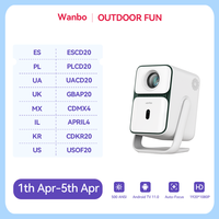 Wanbo T2 Ultra Andorid TV11.0 1080P Projector Support 4K Proyector 500Ansi 120° Rotating Protable Home Beam Smart  Projector