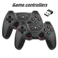 Wireless doubles game Controller For Linux/Android phone For Game Box Game stick PC Smart TV Box 2.4G gamepad Joystick a present