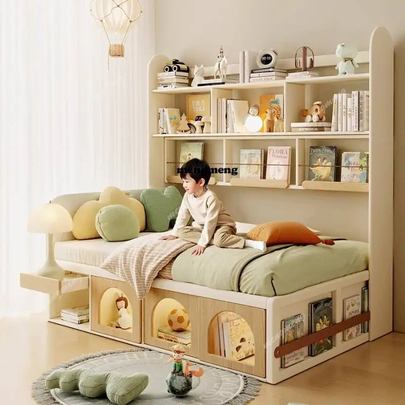 تخزين أمان عادي للأطفال، سرير أمان بسيط مخصص، سرير أطفال فردي للأطفال الصغار، طراز حديث، أثاث منزلي