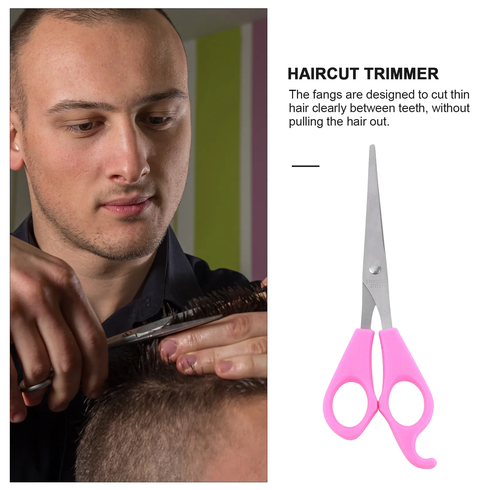 

1Pcs Hair Cutting Scissors Smooth Bright Barber Shears for Hairstyle Design Layering Haircut Accessory Hair Trimming Scissor