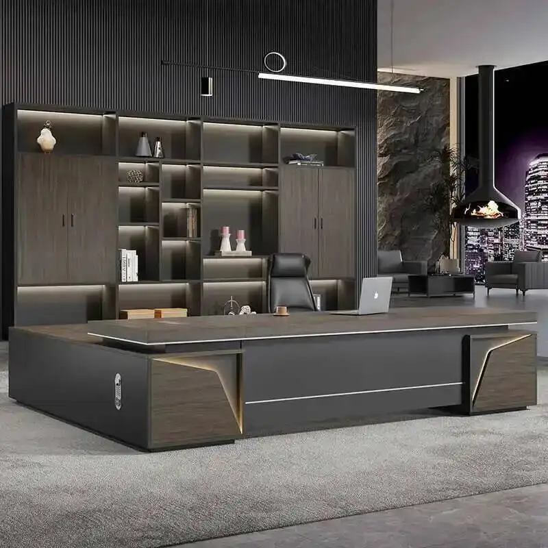 

L Storage Desk Furniture Home Shape Executive Shelves Computer Boss Office Corner Bureau Tafel Biuro Mesa Oficina