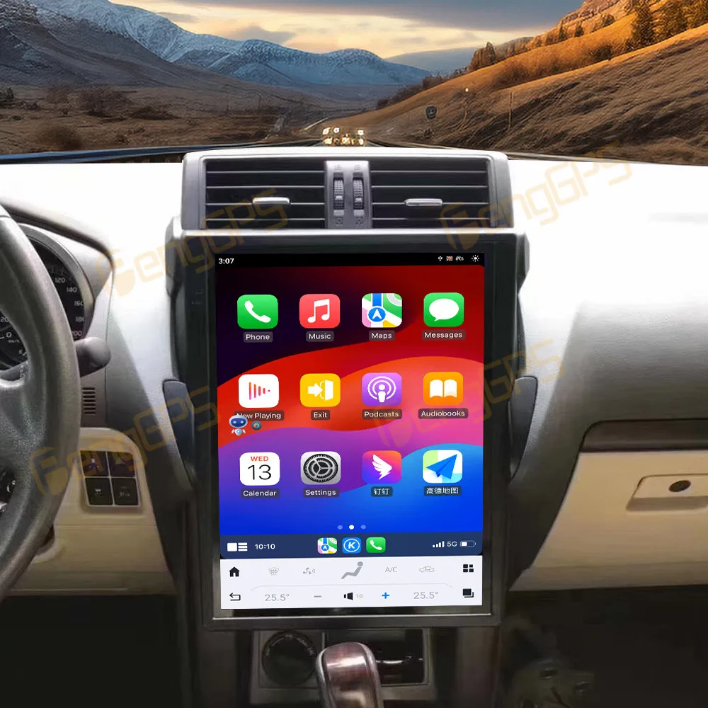 

15 Inch Android 13 CarPlay Car Radio For Toyota Prado 2014-2017 Touch Screen Multimedia Player GPS Navigation Head Unit DSP