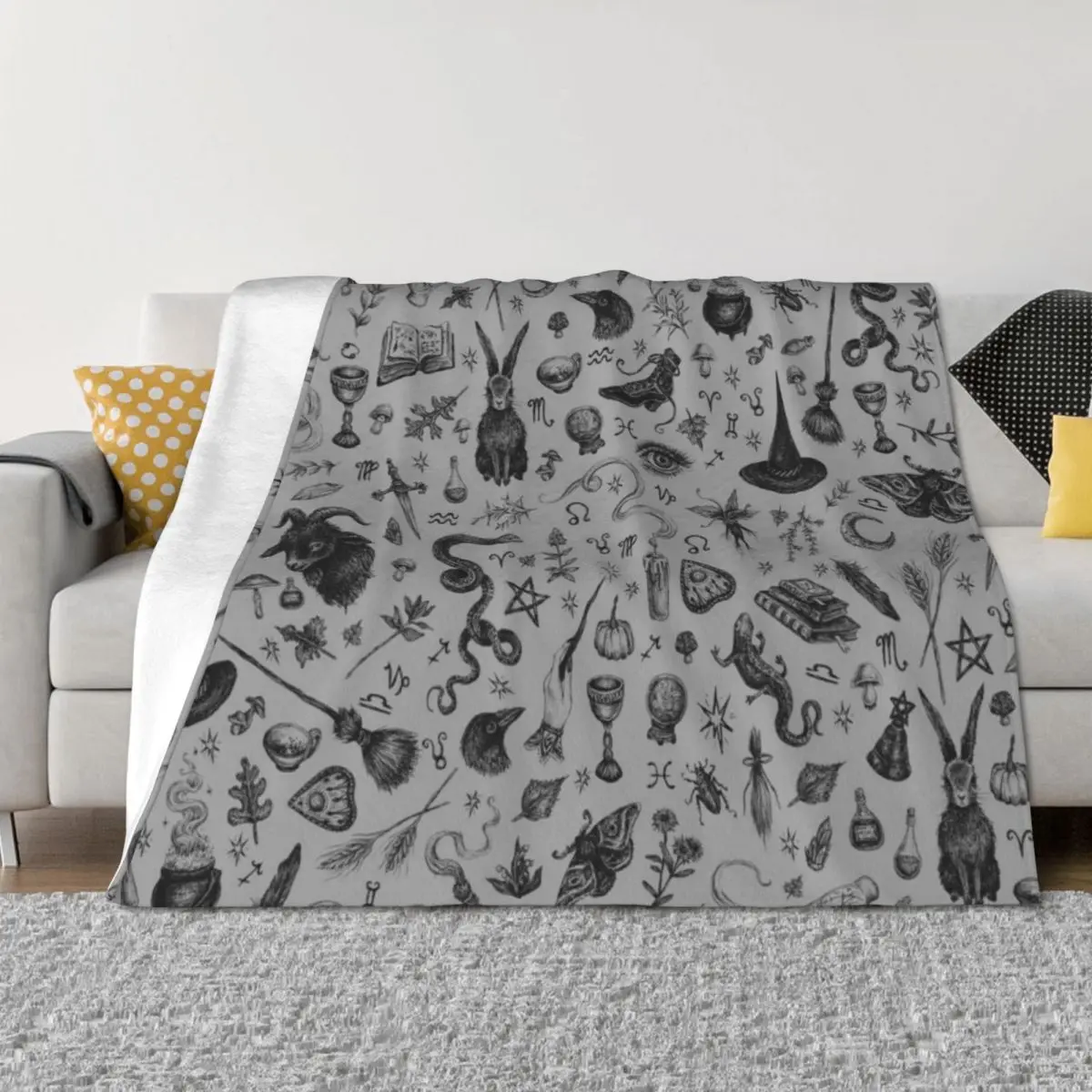 

Salem Witch Throw Blanket christmas gifts Quilt Decorative Sofas Designers Blankets