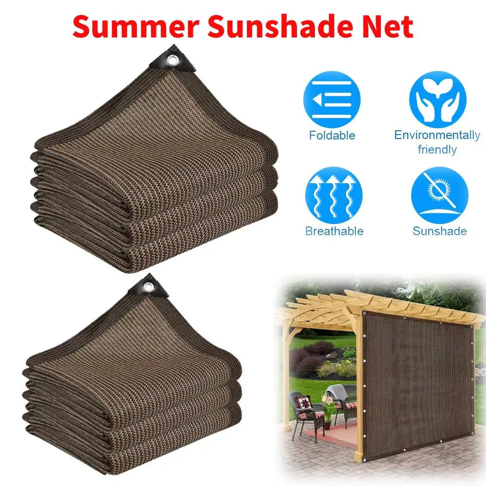 

2x3m/3x4m Sunshade Net with Grommets Sun Shade Sail Rectangle HDPE Shade Trap Shade Canopy Sun Cover Sun Protection Shading Mesh