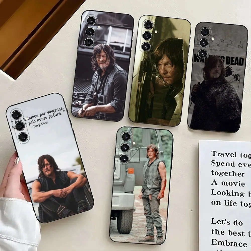 The W-Walkings D-Dead Daryl Dixon Phone Case For Samsung S24,21,22,23,30,Ultra,S20,Plus,Fe,Lite,Note,10,9,5G Black Soft Cover