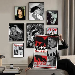 Singer Y-Yung B-Beef DIY Sticky Poster Whitepaper Prints Posters Artwork Nordic Home Decor