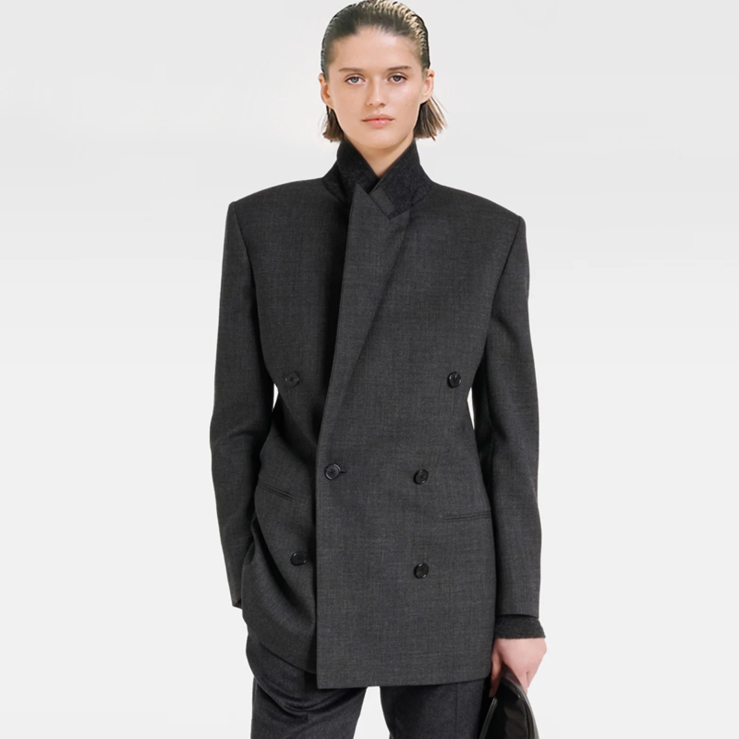 

Allingentle Womens Premium Blazer Business Suit Jacket Elegant Suit Blazer for Work Office Customized