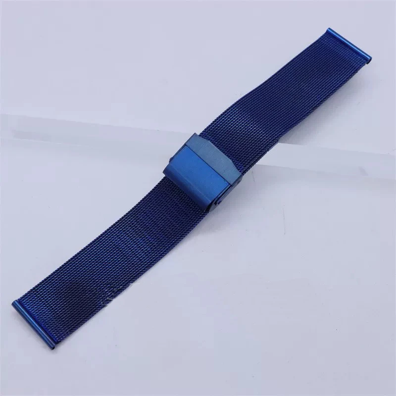 Mesh-Armband aus Edelstahl, Uhrenarmband, 12 mm, 13 mm, 14 mm, 15 mm, 16 mm, 17 mm, 18 mm, 20 mm, 22 mm, Unisex-Ersatzarmband, Zubehör – Detail 4