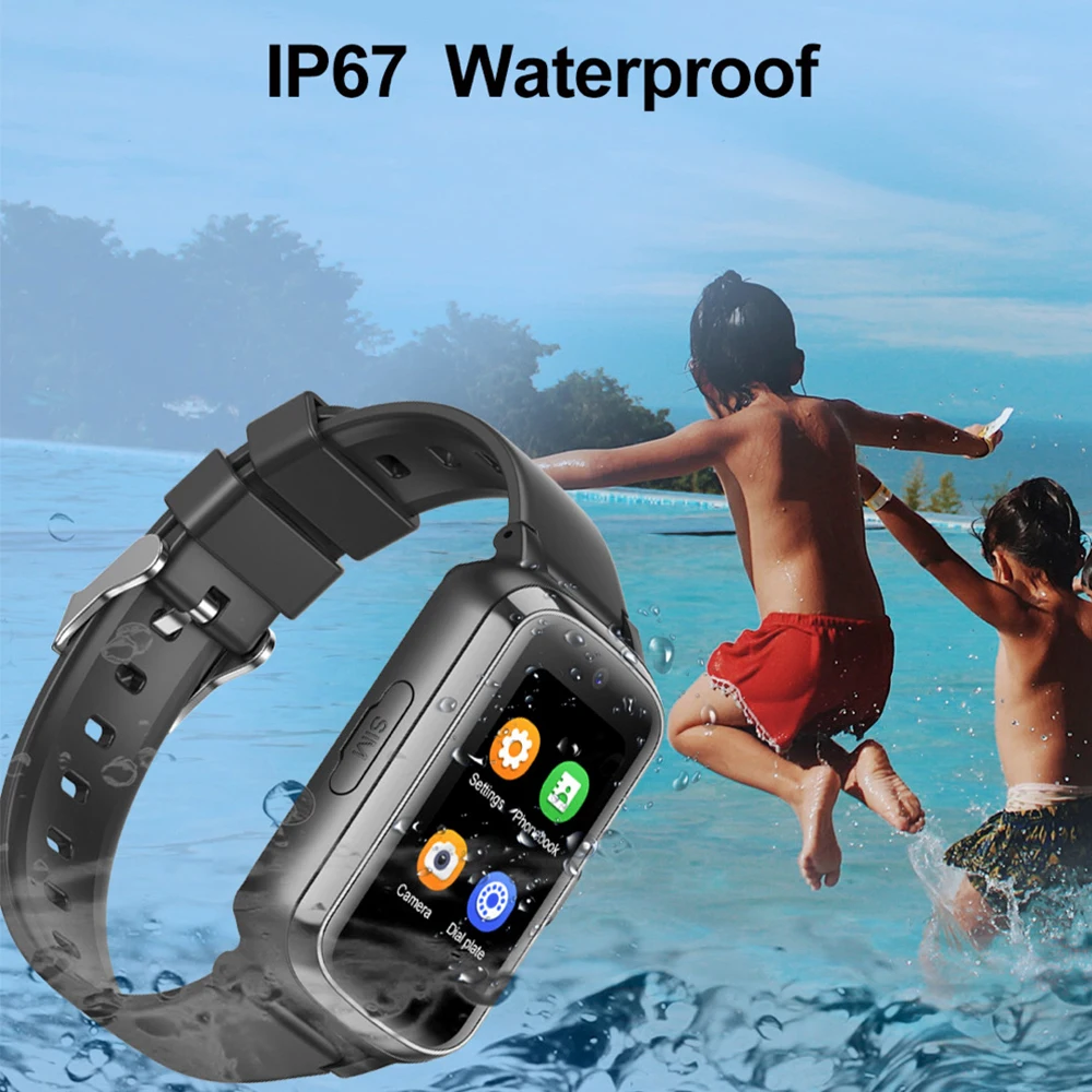 696 4G Children Smart Watch WIFI+GPS+ Base Station Assisted Positioning Video Call Waterproof 500mah Battery Waterproof Kids SOS