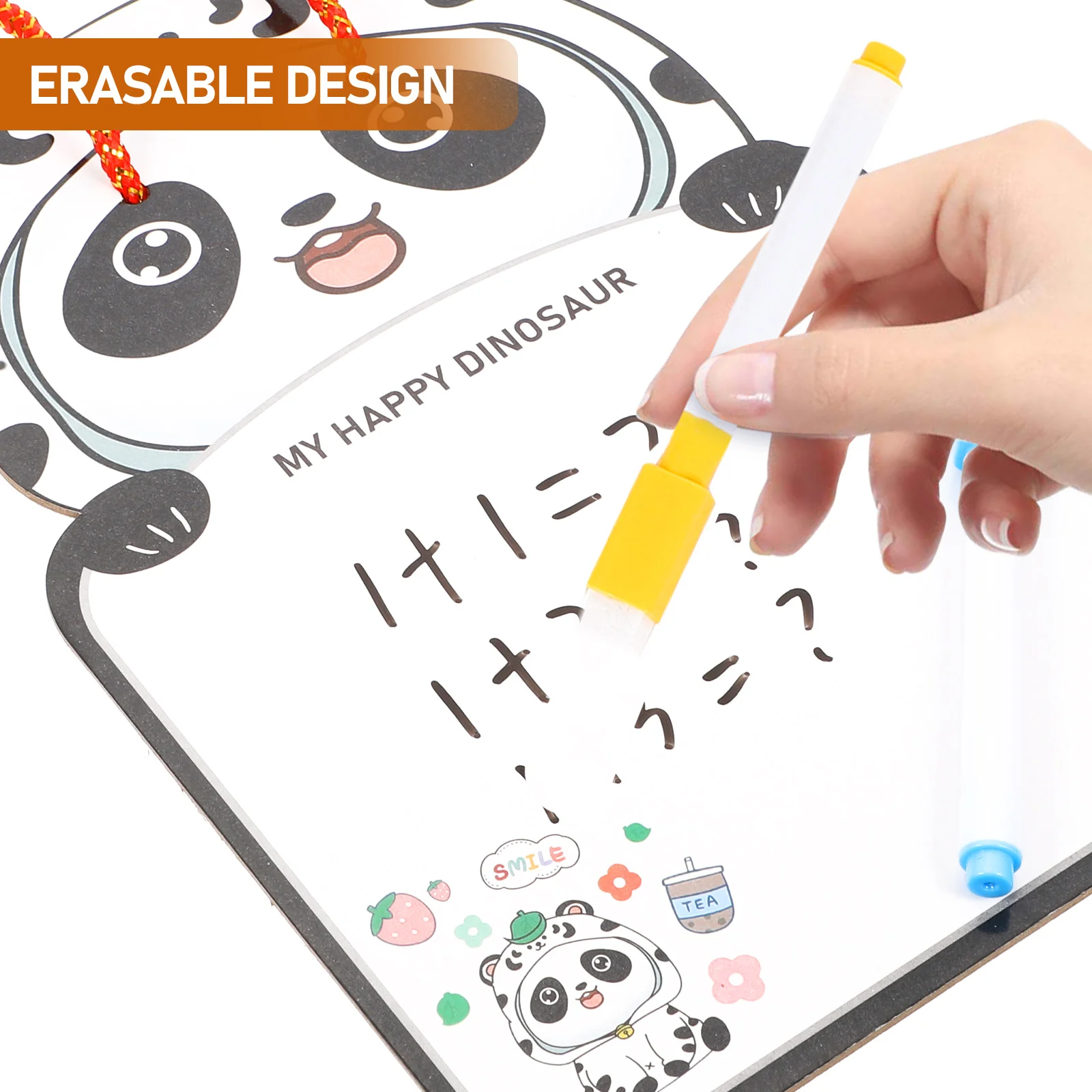 4pcs Erasable Drawing Board Markers Kids Magnetic Writing Tablet Abs Paper Whiteboard Rewritable Home School Office Dry Erase