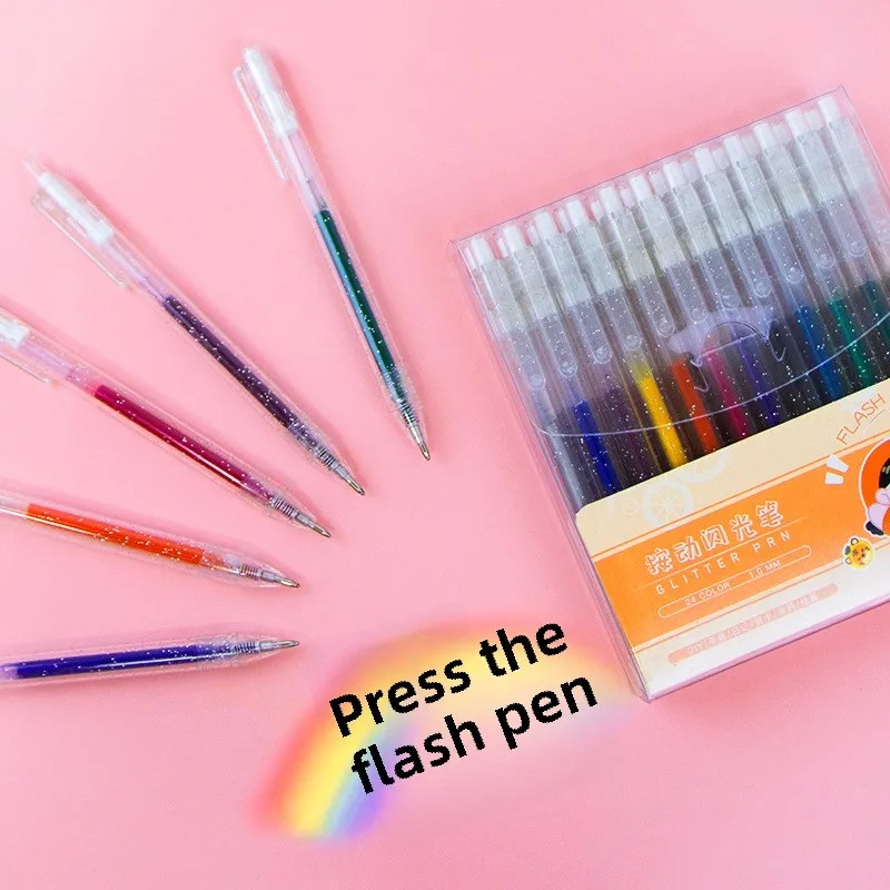

8-36Colors Metal Ballpoint Pen ,Highlighter for Diary, DIY Creative Art or Painting, Student Adult Art Stationery Supplies