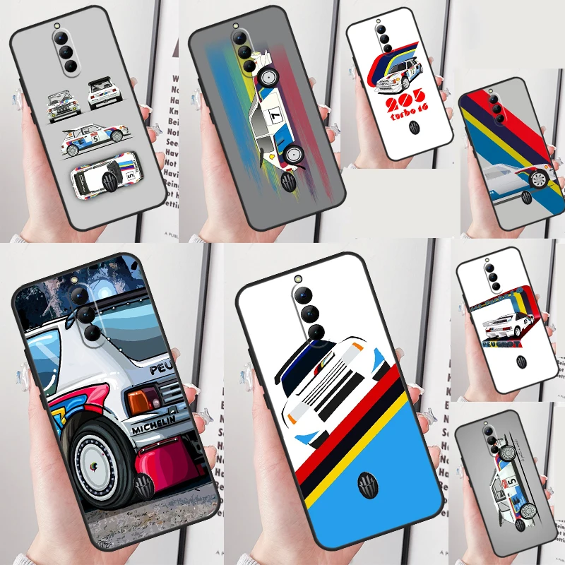 T16 Retro Rally Car Funda For Nubia Red Magic 8S 8 Pro Plus Redmagic 6 Pro 7 Pro 6S 7S 6R 5G 5S Phone Case