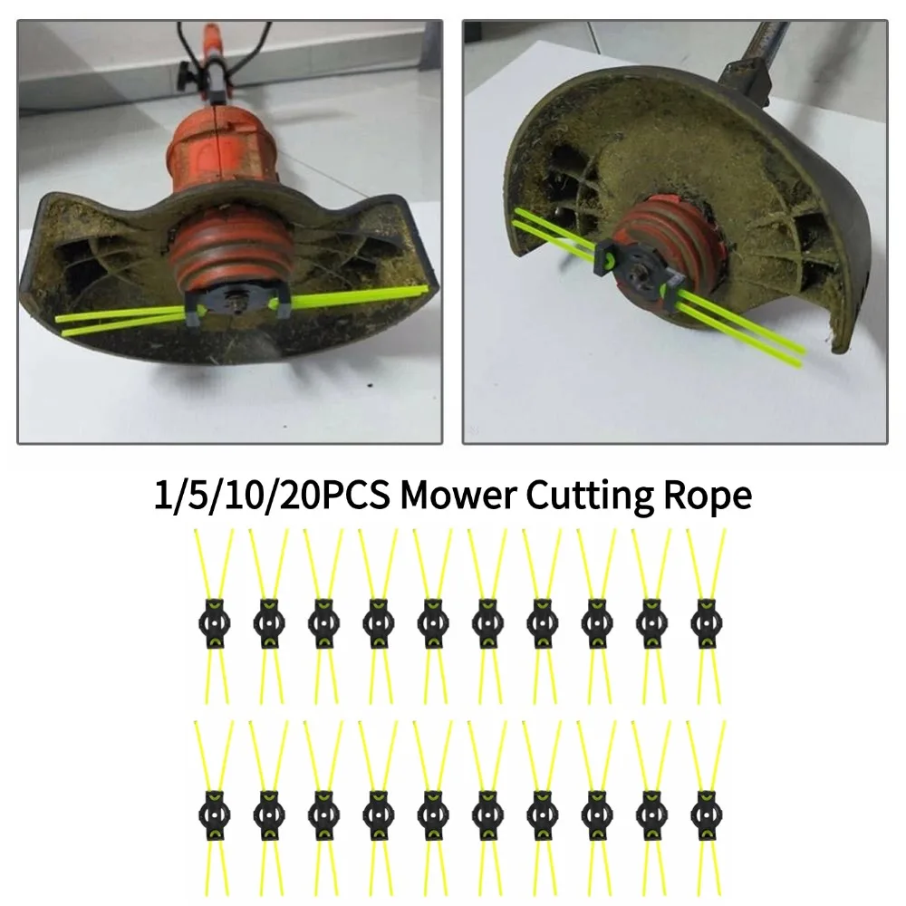

NEW 1-20PCS Mower Cutting Rope Simple Trimmer Line for Mower Head Weeding Brush Wear-resistant Straw Rope Mower Head Replacement