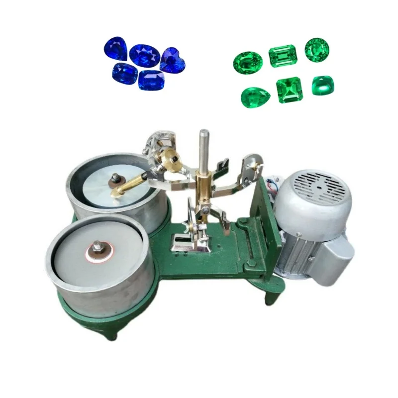 

Полировальный станок для лапидарной обработки 8+6 дюймов, с фиксированной скоростью, для огранки драгоценных камней, двухголовочный, для плоской шлифовки и полировки