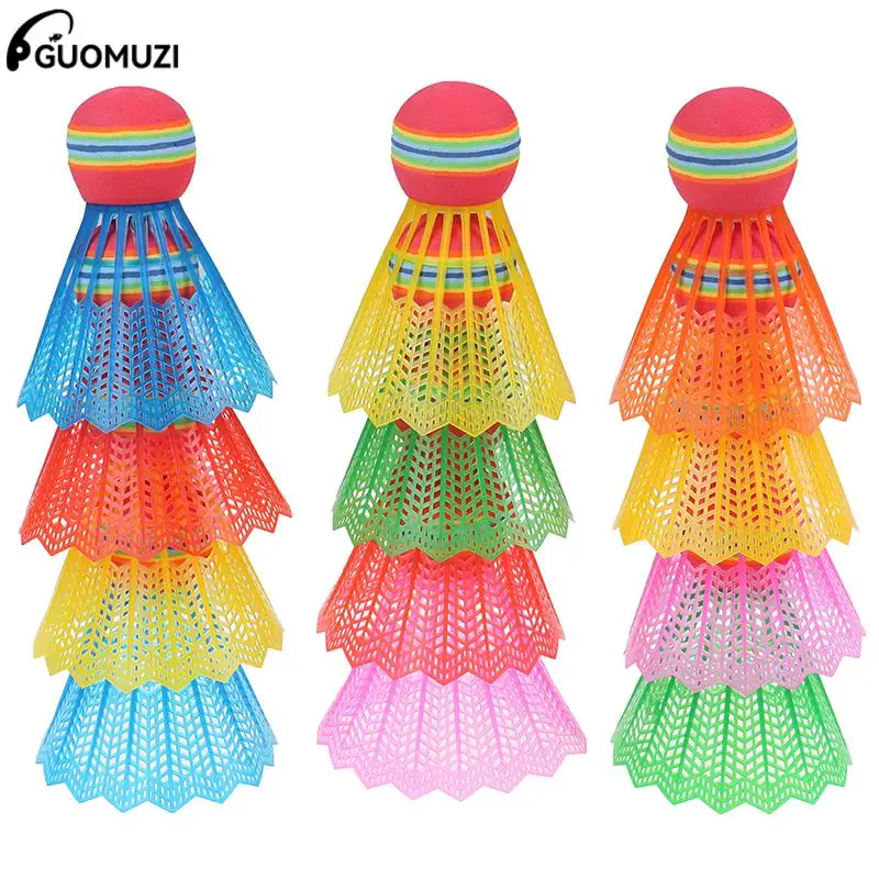 12pcs Colorful Badminton Shuttlecocks Flying Stability Badminton Balls Outdoor Sports Badminton Accessories Durable Badminton