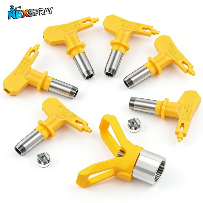 For Paint Sprayer Yellow Airless Spray Gun Nozzle Tip Multiple Models 3600psi Airless Tips 395/515/417/211/517/635/109