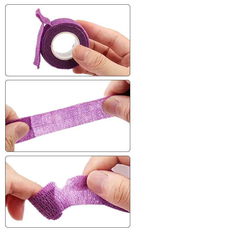 Bandage pour les doigts pour Nail Art, 5 pièces, bande de Compression auto-adhésive hautement extensible pour manucure, soins de la peau, offre spéciale