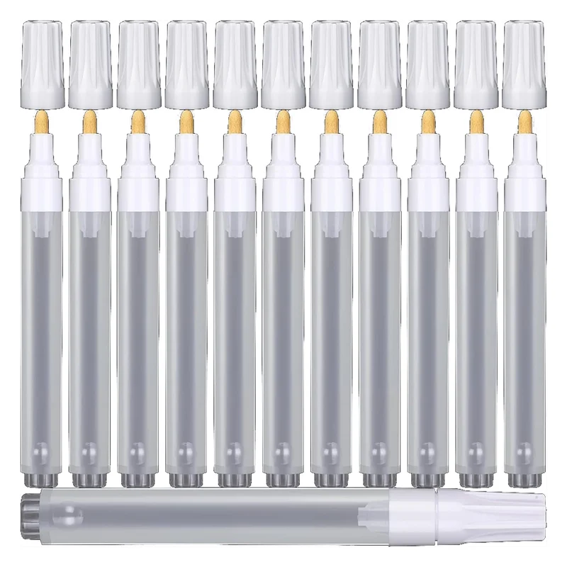 

TTKK-50 шт. пустой многоразовый маркер 6 мм многоразовые маркеры для акриловой краски пустая ручка для рисования с 3 мл капельницей для чернил