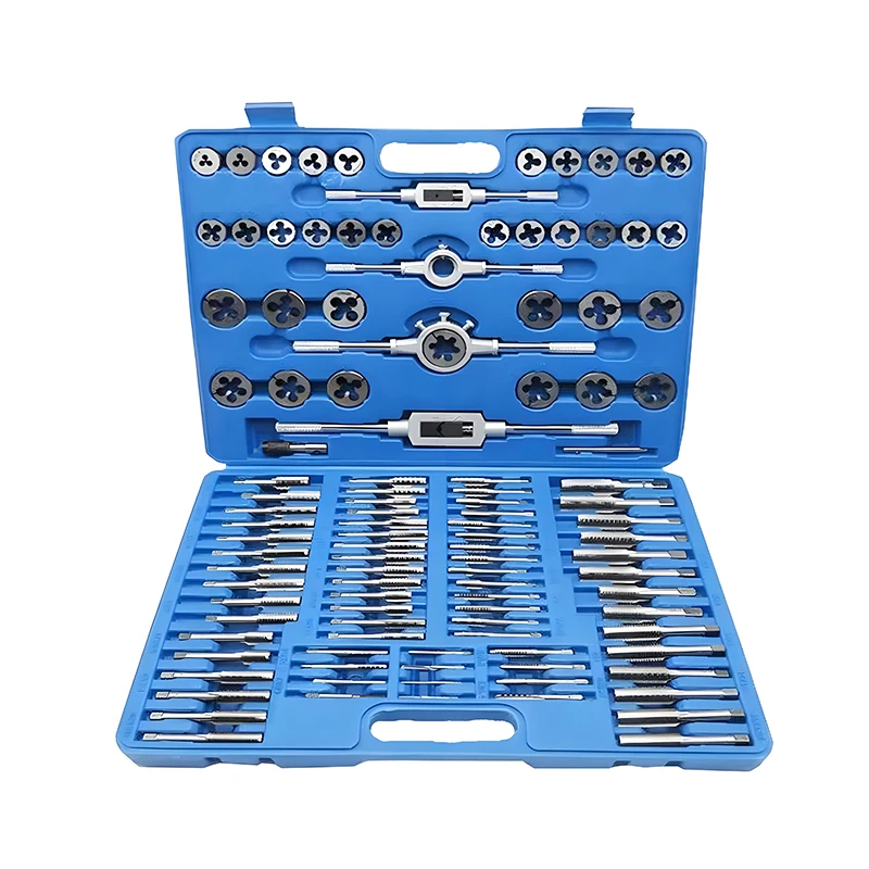 

110-Piece Metric Tap and Die Set for Vehicle Tools M2-M18 Screw Threads for Cutting External and Internal Threading