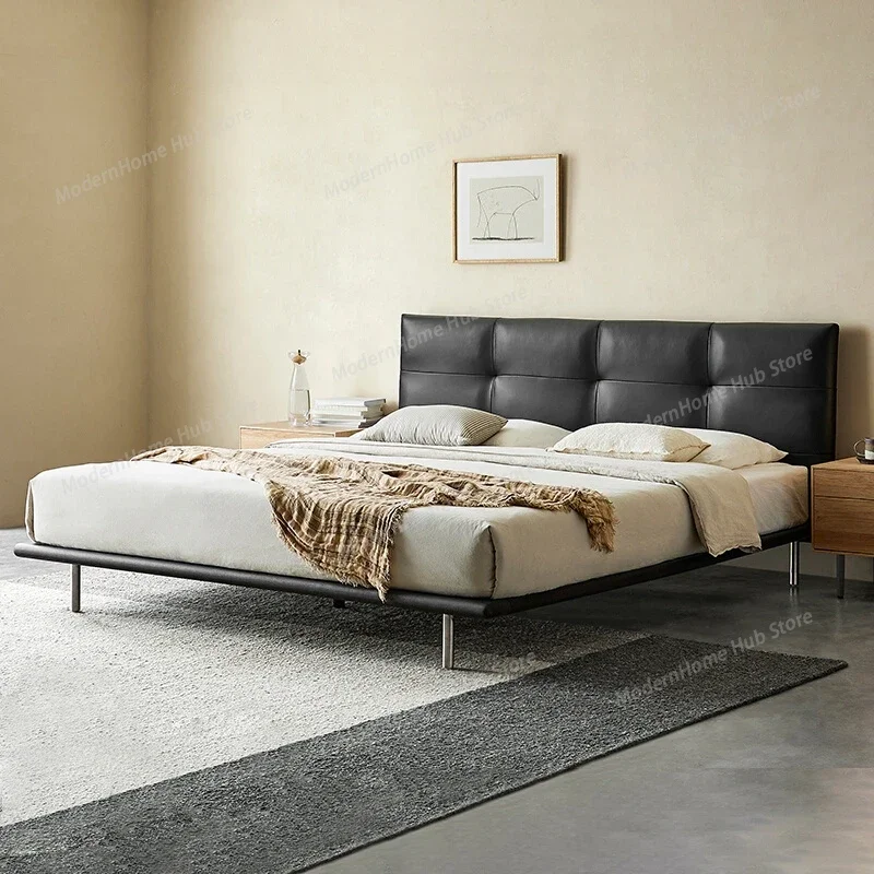 Elegant Headboard Double Bed Frame Simple Wood Bedroom Bed Frame Full Size Under Storage Cama De Matrimonio Home Furniture