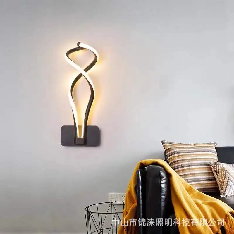 Nordic Creative Bedroom Wall Lamp Modern Minimalist Lights Light Luxury Living Room Special Bedside High-end Lighting Fixtures