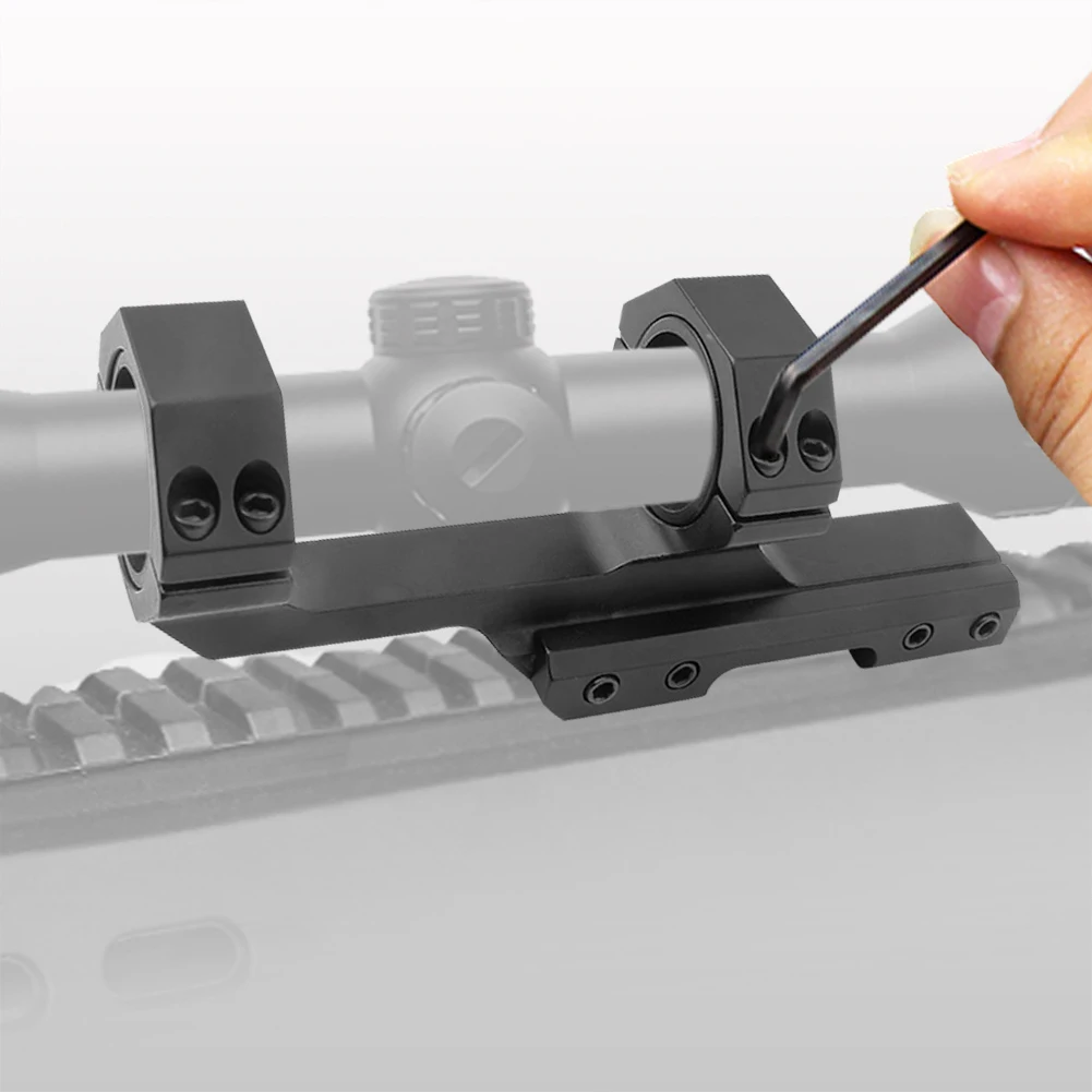 UniqueFire Dual Ring Scope Mount Cantilever Mount, 30mm / 25.4mm 1\