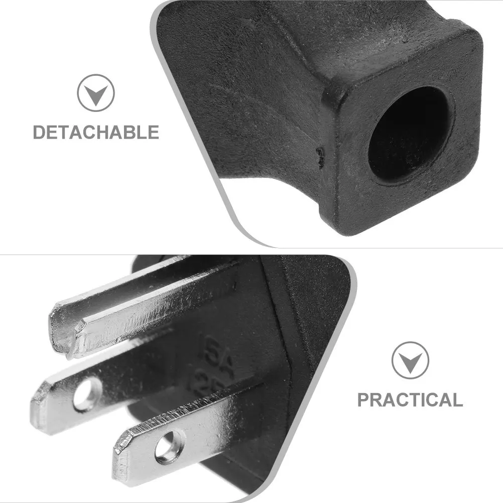

4pcs Us Replacement 3 Prong Angle Male For Extension Cord Repair Heavy Duty Grounding Plug Electrical Plug Replacement