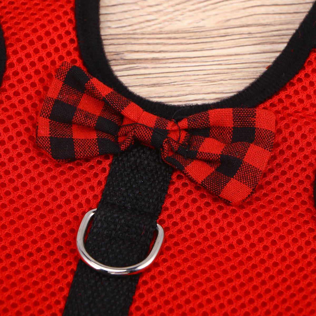 

New Lovely Pet Breathable Mesh Fabric With Leash Small Animal Vest Lead For Hamster Rabbit Bow Strap - Size L (Re
