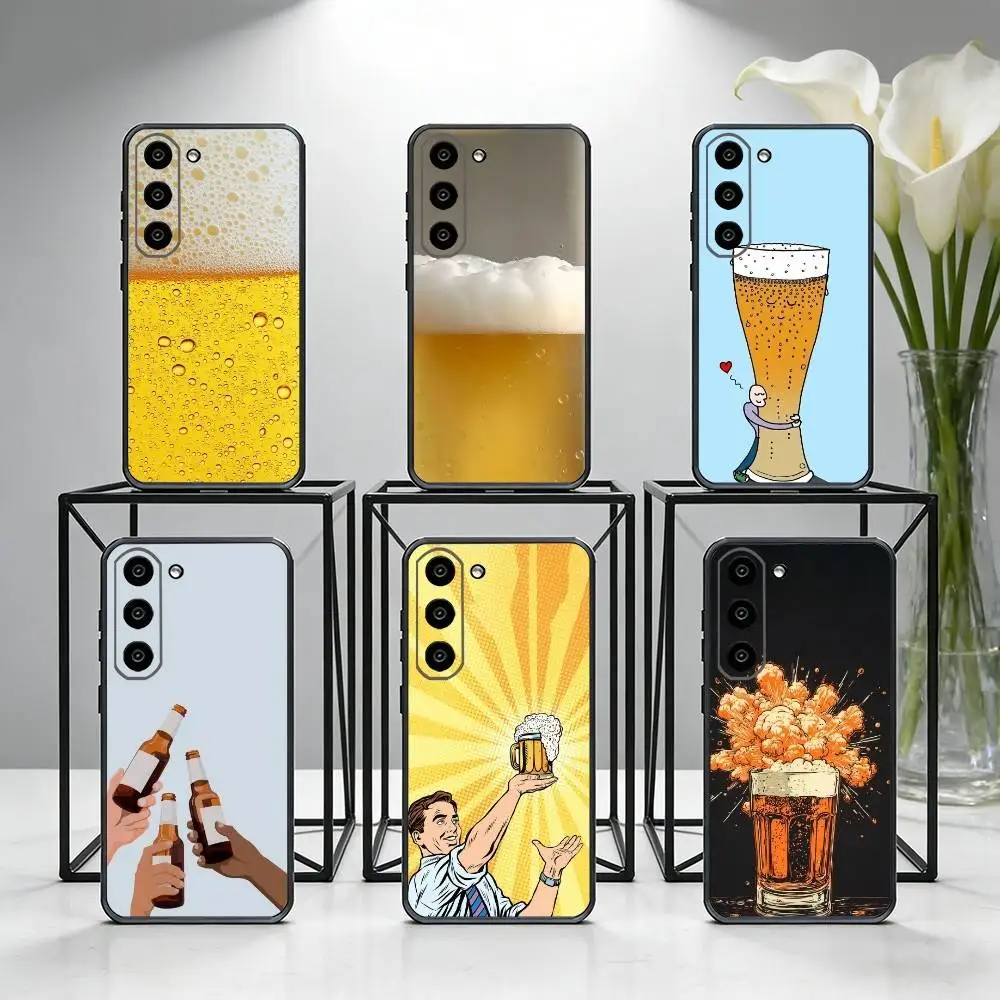 

Beer Alcohol CHEERS Phone Case For Samsung Galaxy A73,A72,A71,A70,A53,A52,A51,Others Soft Black Cover