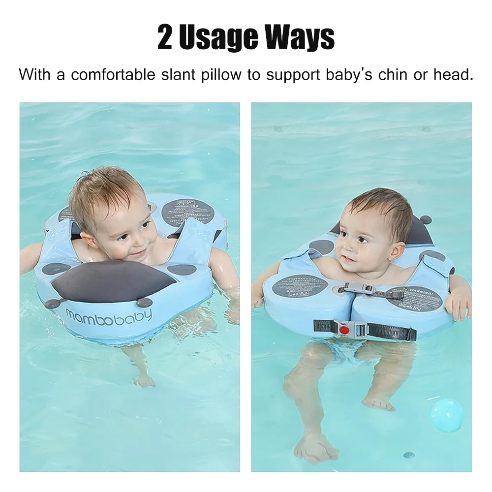 Mambobaby Non-inflatable Swimming Float  Soft Waterproof Skin-friendly Swim Trainer Float Baby Swim Float for 8-48 Months Baby