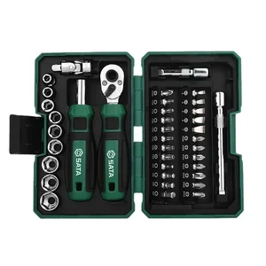 Sata-Ratchet Kit Kit Kit, Sleeve-Set, 6,3 mm, DIY-DIY-Reparaturwerkzeuge, Magnetschraubendreherbits, Handwerkzeuge 12 Hauptverkaufs -Seta -Schlüsselschalter - №5