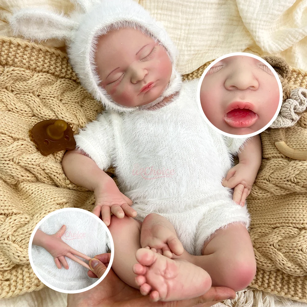 

20-дюймовая утяжеленная силиконовая кукла-реборн для терапевтической эмоциональной поддержки, мягкая кукла-реборн для девочек, снимающая тревогу, подарок для новорожденных