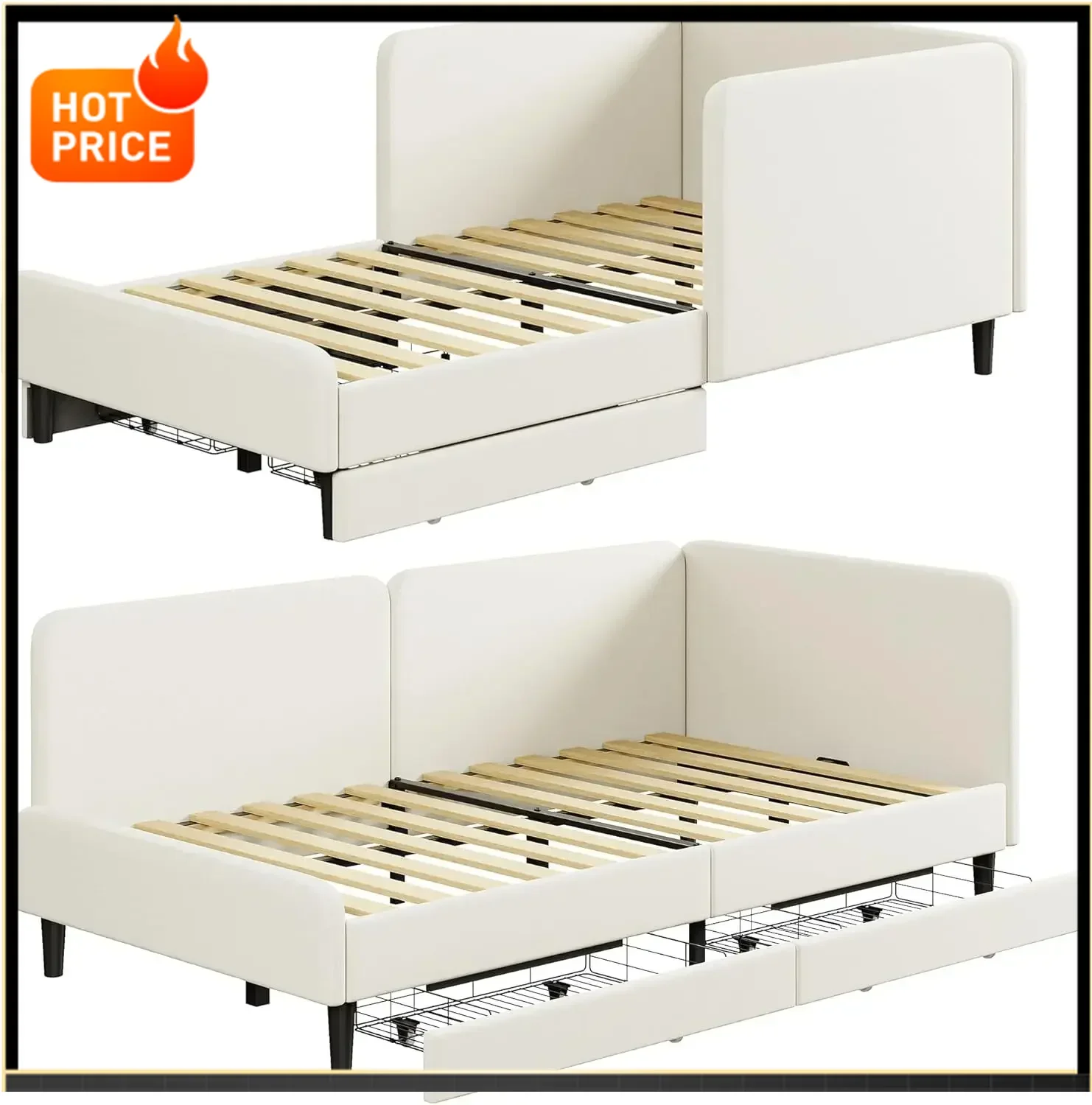 Xmsj.Twin Daybed Wi…