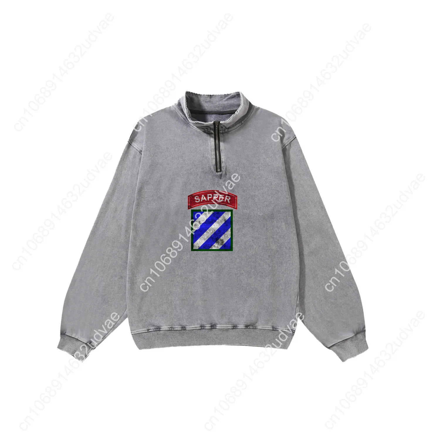 3rd Infantry Division ID Patch Sapper Retro Sweatshirt Man Woman Teenager Vintage Pullover Half Shirt Custom Tops Sleeved Tshirt