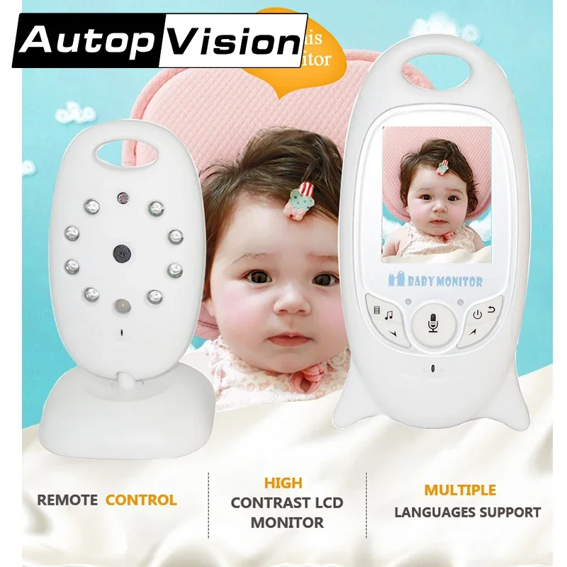 VB601 10PCS/lot Wireless Video Baby Monitor Camera Night Vision Lullaby Nanny Baby nice Monitor on line buy free shipping AT