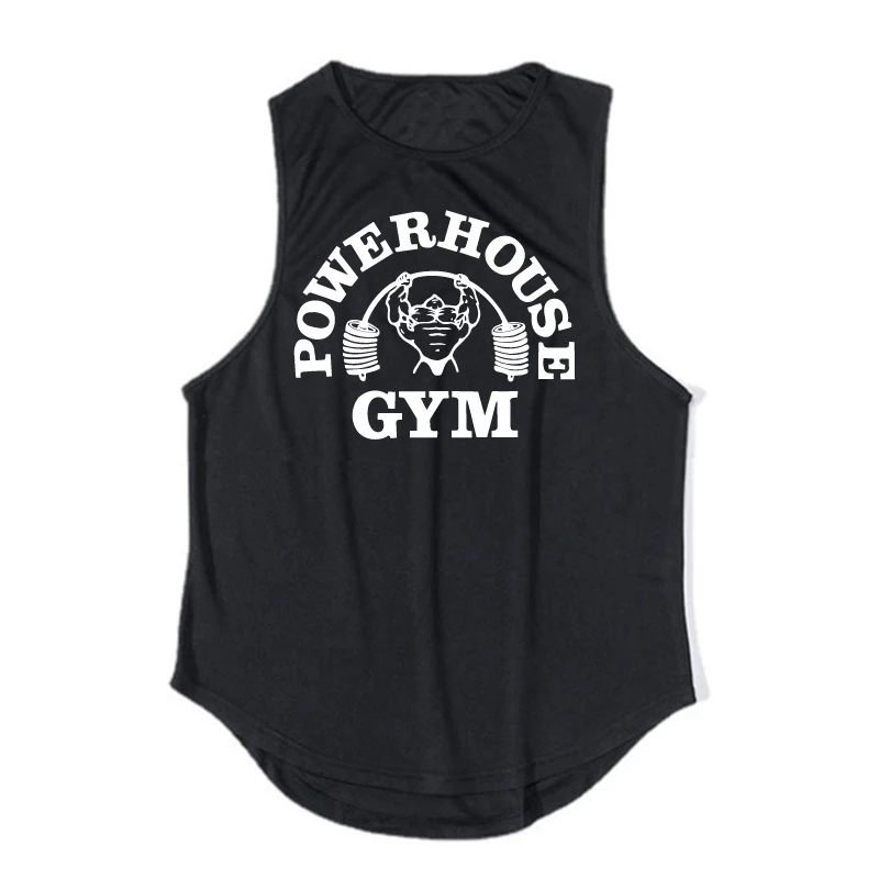 Europese En Amerikaanse Heren Fitness Sportvest Gym Zomer Mesh Zweetabsorberende Code Brede Schouderprint Tweekleurige Orangu