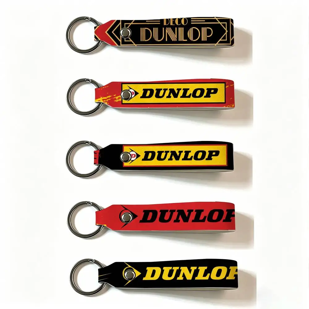FÜR DUNLOP PU-Leder Schlüsselanhänger Minimalistischer Schlüsselhalter Langlebiger Schlüsselorganizer Autoschlüsseltasche Zubehör Geschenk