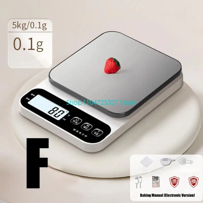 D8KF مقياس قياس رقمي مصغر مقاوم للرش، بناء مثالي لمطبخ السفر